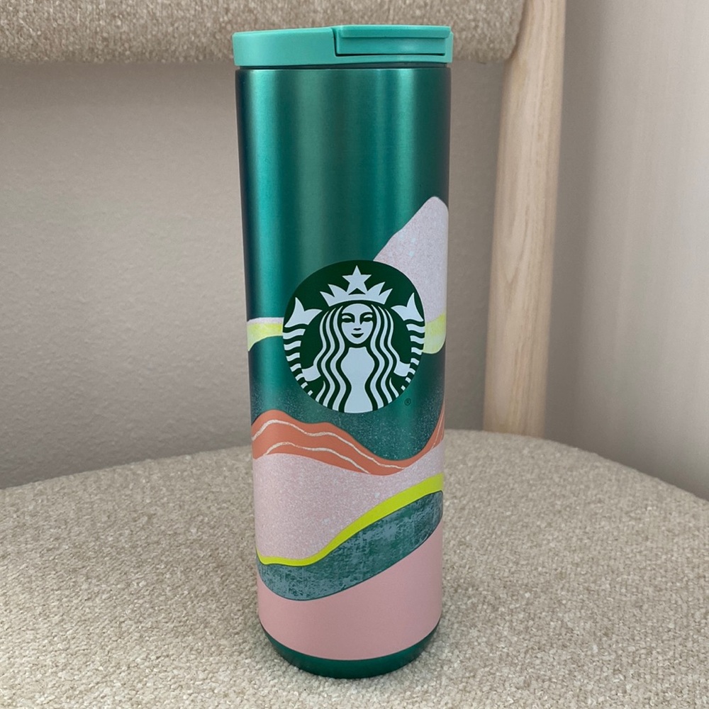 Starbucks collectible stainless steel travel tumbler 16fl oz